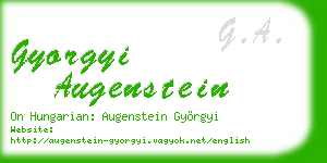 gyorgyi augenstein business card